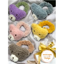 Резинка для волос меховая "Медвежонок" РД7 5 шт