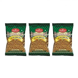 Набор Алу Бхуджия: картофельная закуска (3 x 200 г), Aloo Bhujia Set, произв. Haldiram's