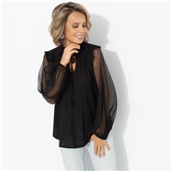 Блуза с акцентными рукавами, Вечная привилегия (блеск)