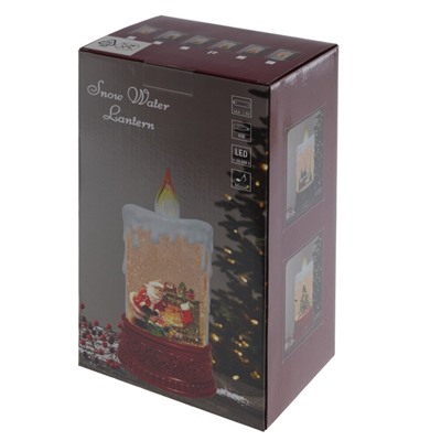 GAEM Изделие декоративное "Свеча" (подсвет, муз, вьюга, 3хААА н/п +USB), L12,5 W8 H24,5 см
