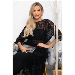 Платье-туника кружевное Ортея (черное) П14594-10М