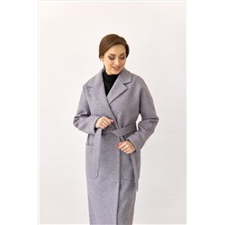 Пальто женское демисезонное 25550 (лиловый/диагональ)