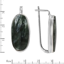 Серьги 'Дива' с серафинитом ИАСК33314-30СРN6