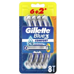 GT станки однораз. Blue III 6шт.(+2)