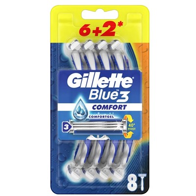 GT станки однораз. Blue III 6шт.(+2)