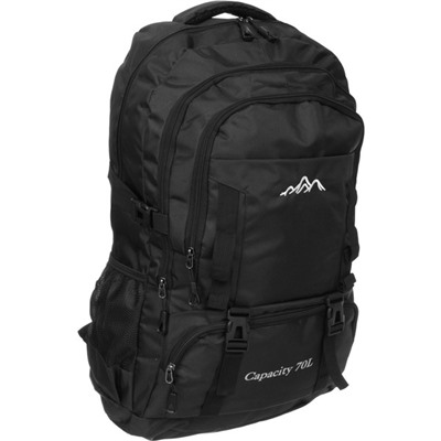 Рюкзак туристический 50л, цвет черный 306