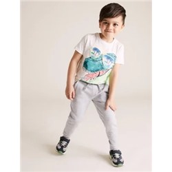 2pk Cotton Joggers (2-7 Yrs)