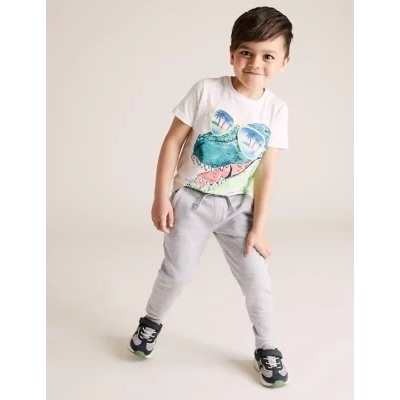 2pk Cotton Joggers (2-7 Yrs)