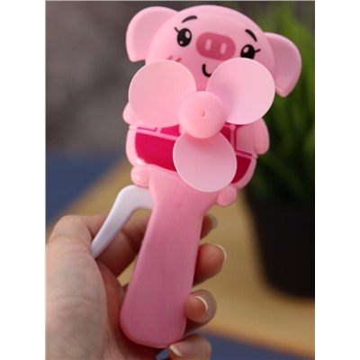 Портативный механический ручной вентилятор «Piglet», mix, шоу-бокс 24 шт.