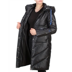 9190 BLACK Пальто зимнее женское EVCANBADY (200 гр. холлофайбера)