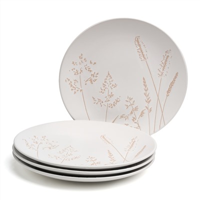 НАБОР ТАРЕЛОК ОБЕДЕННЫХ BRONCO "GRASSES" 4 ШТ. ДИАМЕТР=27 СМ