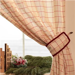 Комплект штор для кухни с подхватами "Этель" "Bright cage" 150х180см-2штуки., 100% хл