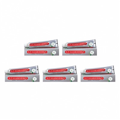 Набор зубной пасты (5 x 150 г), Herbal Toothpaste Set, произв. K.P. Namboodiri's