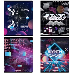 Тетрадь 48л., А5, линия ArtSpace "Стиль. Cyber", эконом