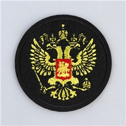 Термонаклейка на одежду «Орёл», диам.6 см