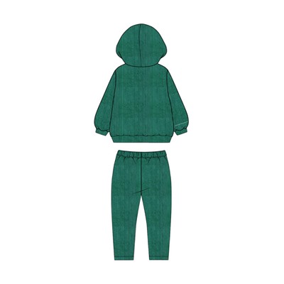 Комплект для девочки: толстовка, брюки