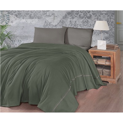 2 сп. Летнее Постельное Белье с Вафельным Покрывалом 230x250 см PRIVATE PIQUE SET - First Choice