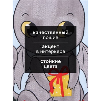 Набор полотенец «Доляна. Дракон», 28×46 см - 2 штуки, 100% хлопок, рогожка 164 г/м²