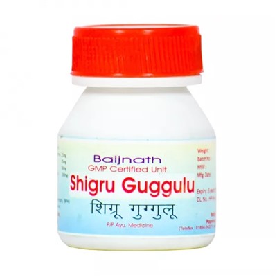 Шигру Гуггулу (100 таб, 250 мг), Shigru Guggulu, произв. Baijnath