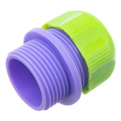 Соединитель пластмассовый, для шланга 1/2, с внешней резьбой 3/4 Palisad