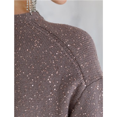 Джемпер из хлопковой пряжи с пайетками