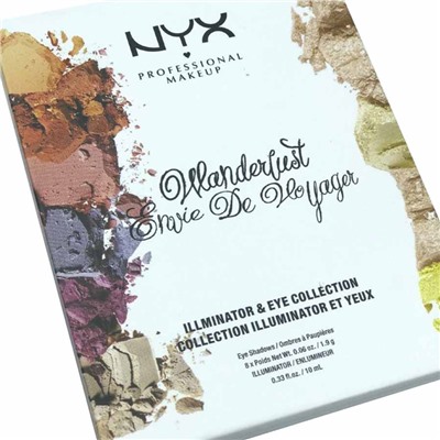 Тени + Хайлайтер NYX Wanderlust Envie De Voyager № B