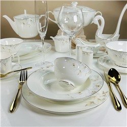 145-683 Обеденный сервиз 105пр. ЛИЛИАН в под.уп.(х0,5)Костяной фарфор