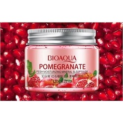 Ночная маска для лица с гранатом, Pomegranate Fresh Mineral Sleep Mask, 120 гр. / BIOAQUA