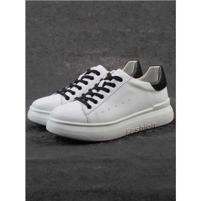 03-YC151-2 WHITE Кроссовки женские (натуральная кожа)