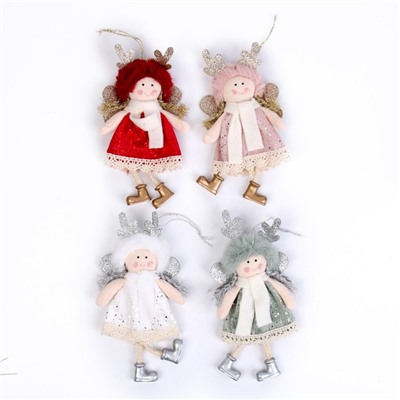 Новогодняя подвеска «Куколка» 8,5 × 3,5 × 16,5 см, МИКС