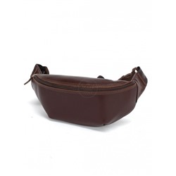 Сумка мужская натуральная кожа  (на пояс)  Croco-855,  1 отд,  коричневый матовый (5)  263625