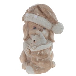 Фигурка декоративная с подсветкой "Щенок и котёнок"(3хААА,н/п) L30 W26 H40 см