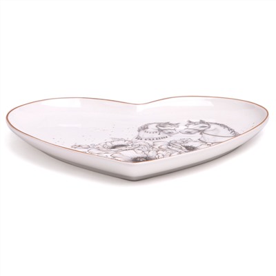 ТАРЕЛКА LEFARD "TOP STYLE" СЕРДЦЕ 21,5*2 СМ (КОР=48ШТ.)