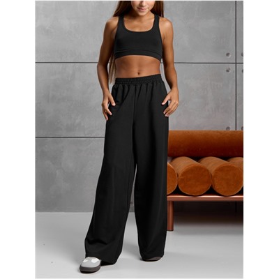 Брюки "Диагональ" Черный  Детский