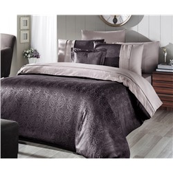 Сатиновое Постельное белье Евро 2 сп. V.I.P Moonlıght SATIN First Choice
