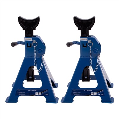 Подставки под автомобиль регулируемые, 3 т, H подъема 280-430 мм, 2 шт, Stels