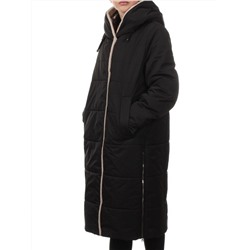 M-9115 BLACK Пальто зимнее женское (верблюжья шерсть)