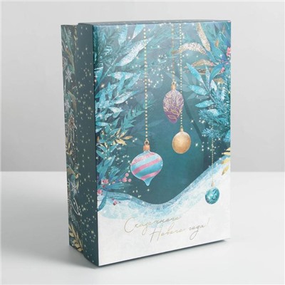 Коробка подарочная новогодняя складная «Новогоднее волшебство», 30×20×9 см, Новый год