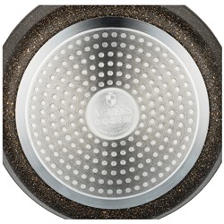 СКОВОРОДА AGNESS ГЛУБОКАЯ С АНТИПРИГАРНЫМ "МРАМОРНЫМ" ПОКРЫТИЕМ, СЕРИЯ GRANITE, 26Х6,5СМ