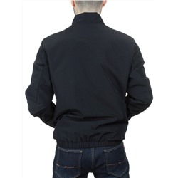 EM25057-1 BLACK Куртка-бомбер мужская демисезонная (100 гр. синтепон)