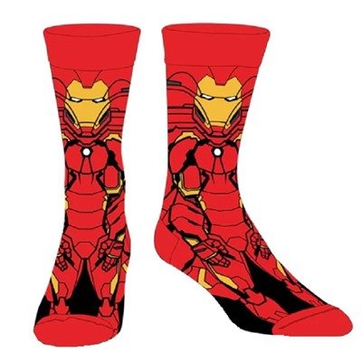 33375 Marvel Comics | Носки "Железный человек", р-р 40-44 (красный/желтый)