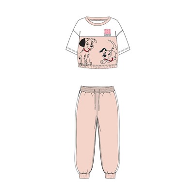 Комплект для девочки: футболка, брюки