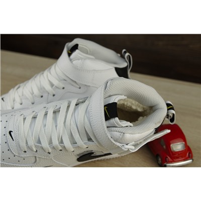 Зимние Nike Air Force из натуральной кожи