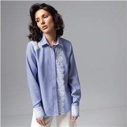 Блуза комбинированная с кружевом, Совершенство по умолчанию