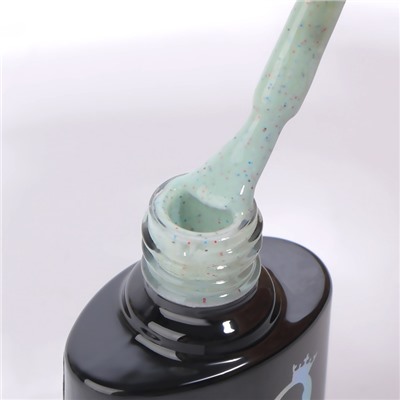 Гель лак для ногтей, с вкраплениями, трехфазный, 8 мл, LED/UV, зелёный (16)