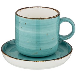 ЧАЙНАЯ ПАРА BRONCO "NATURE" 300 МЛ, БИРЮЗОВЫЙ (МАЛ=2/КОР=24НАБ.)