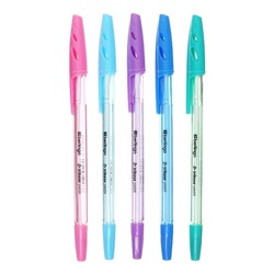 Ручка шариковая Tribase Pastel, узел 0.7 мм, чернила синие, МИКС