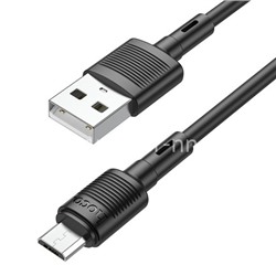 USB кабель micro USB 1.0м HOCO X83 (черный)