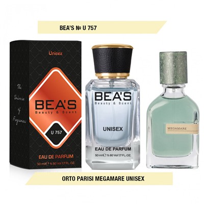 Beas U757 Orto Parisi Megamare Unisex edp 50 ml, Парфюм унисекс Beas U757 создан по мотивам аромата Orto Parisi Megamare