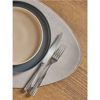 Набор из 2-х двухсторонних сервировочных салфеток Drop, 33х41 см, шоколадный/бежевый